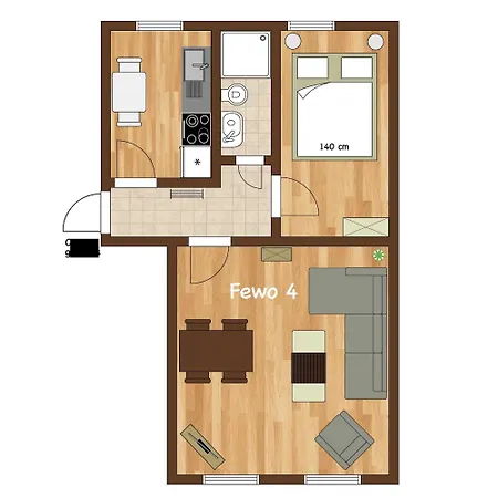 アパート Haus Seebaer